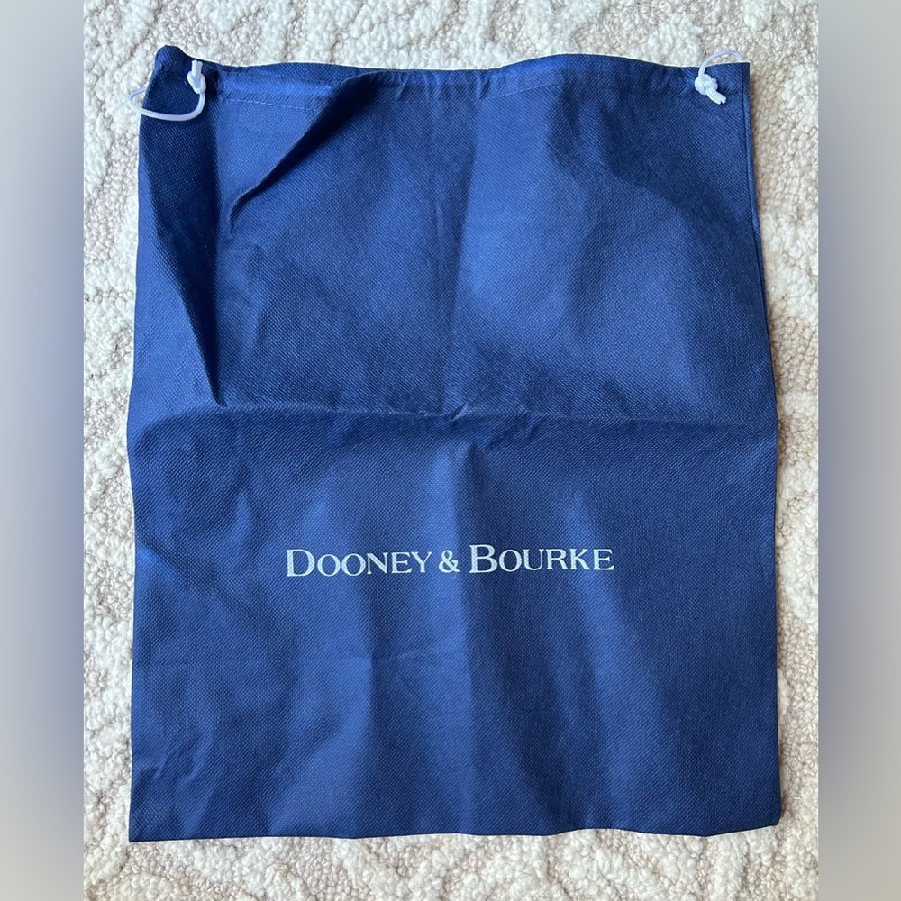 Dooney & Bourke navy blue drawstring dust bag small handbag protector cover